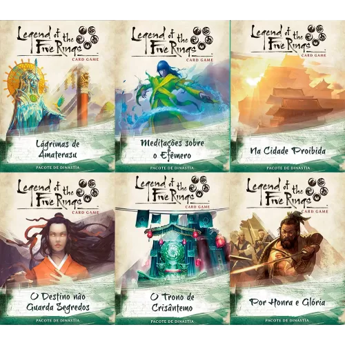 Legend of The 5 Rings: Card Game - Kit 6 expansões Ciclo Imperial
