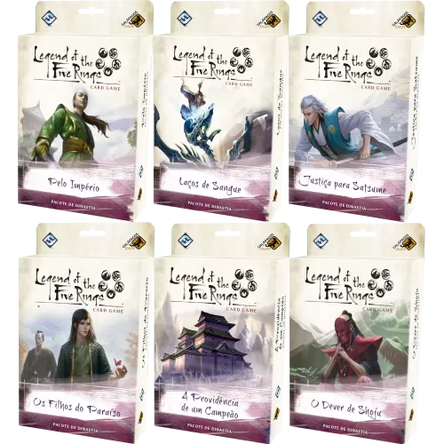 Legend of The 5 Rings: Card Game - Kit 6 expansões Ciclo da Herança