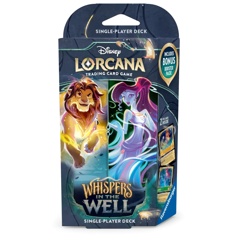 Disney Lorcana - Set 010 - Whispers in the Well - Deck - Amber & Emerald (inglês)