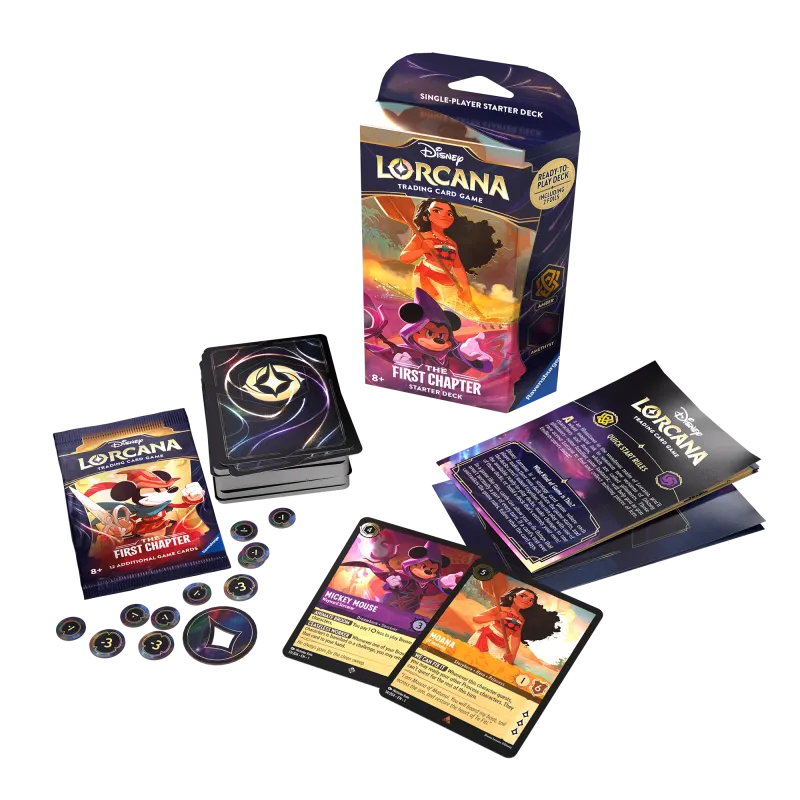 Disney Lorcana - The First Chapter - Deck - Amber & Amethyst (inglês) Disney Lorcana - The First Chapter - Deck - Amber & Amethyst (inglês)