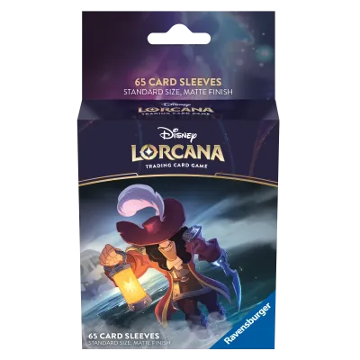 Protetor de Cartas 66mm x 91mm (Padrão) Disney Lorcana - The First Chapter - Capitão Gancho