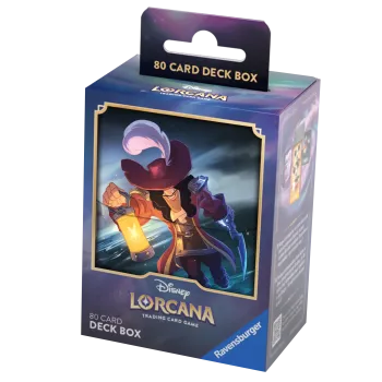 Deck Box Disney Lorcana - The First Chapter - Capitão Gancho - p/ 80 cards