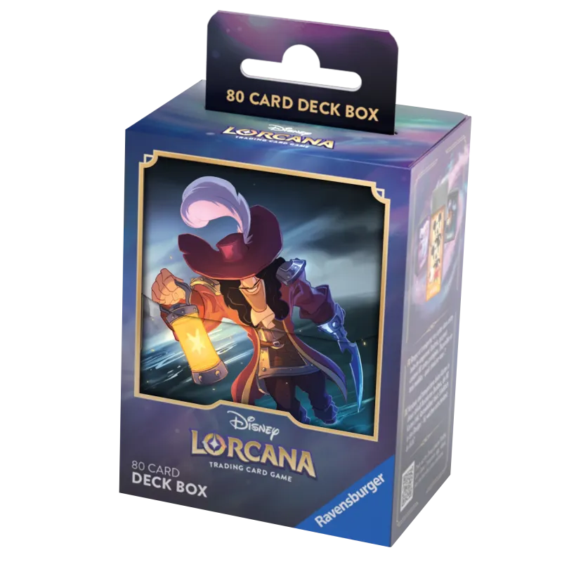 Deck Box Disney Lorcana - The First Chapter - Capitão Gancho - p/ 80 cards Deck Box Disney Lorcana - The First Chapter - Capitão Gancho - p/ 80 cards