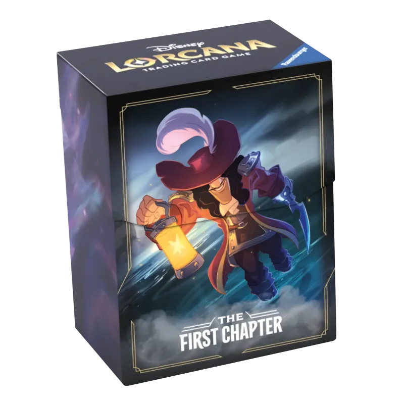 Deck Box Disney Lorcana - The First Chapter - Capitão Gancho - p/ 80 cards Deck Box Disney Lorcana - The First Chapter - Capitão Gancho - p/ 80 cards