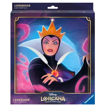 Portfólio 8 bolsos 10 folhas Disney Lorcana - Rainha Má