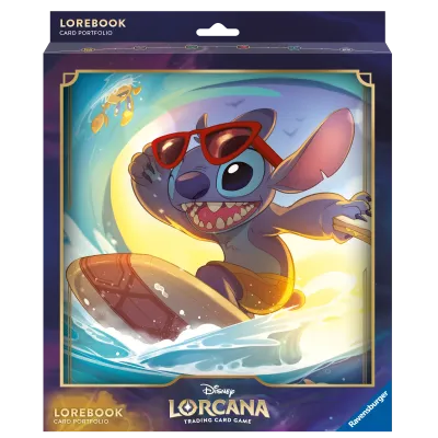 Portfólio 8 bolsos 10 folhas Disney Lorcana - Stitch Portfólio 8 bolsos 10 folhas Disney Lorcana - Stitch