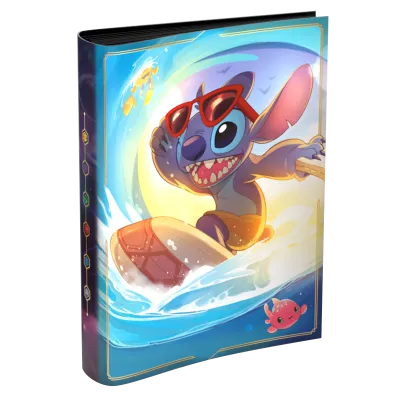 Portfólio 8 bolsos 10 folhas Disney Lorcana - Stitch Portfólio 8 bolsos 10 folhas Disney Lorcana - Stitch