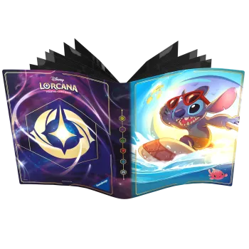 Portfólio 8 bolsos 10 folhas Disney Lorcana - Stitch