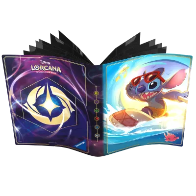 Portfólio 8 bolsos 10 folhas Disney Lorcana - Stitch Portfólio 8 bolsos 10 folhas Disney Lorcana - Stitch