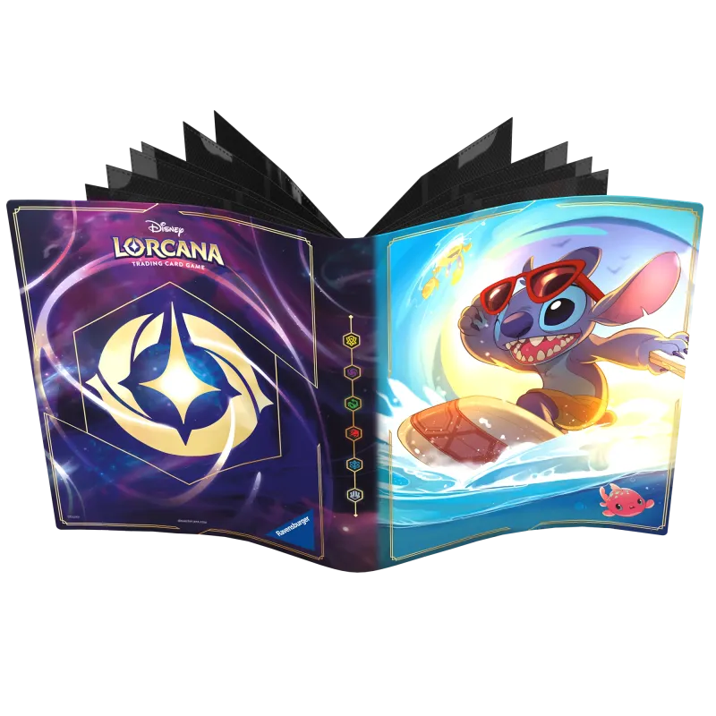 Portfólio 8 bolsos 10 folhas Disney Lorcana - Stitch Portfólio 8 bolsos 10 folhas Disney Lorcana - Stitch