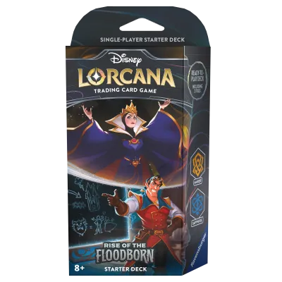 Disney Lorcana - Rise of the Floodborn - Deck - Amber & Sapphire (inglês)