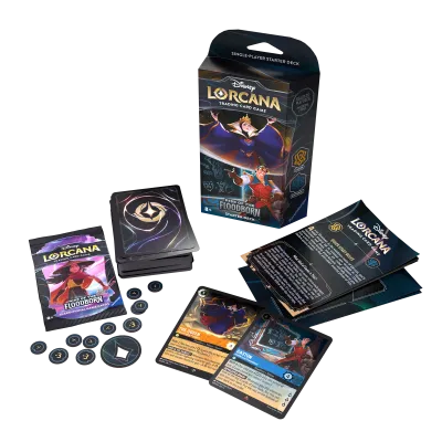 Disney Lorcana - Rise of the Floodborn - Deck - Amber & Sapphire (inglês)
