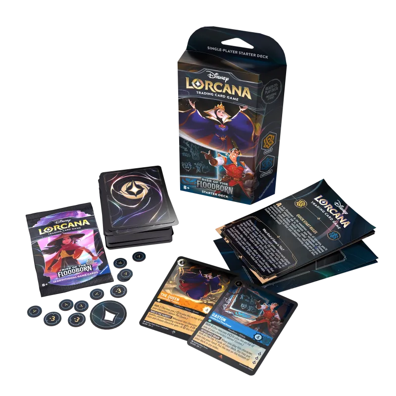 Disney Lorcana - Rise of the Floodborn - Deck - Amber & Sapphire (inglês)