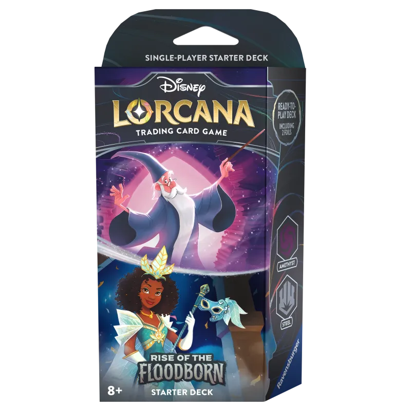 Disney Lorcana - Rise of the Floodborn - Deck - Amethyst & Steel (inglês) Disney Lorcana - Rise of the Floodborn - Deck - Amethyst & Steel (inglês)