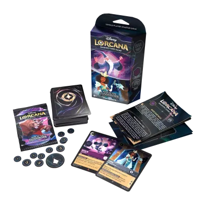 Disney Lorcana - Rise of the Floodborn - Deck - Amethyst & Steel (inglês) Disney Lorcana - Rise of the Floodborn - Deck - Amethyst & Steel (inglês)
