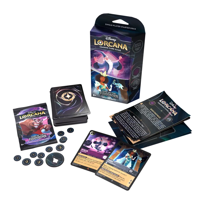 Disney Lorcana - Rise of the Floodborn - Deck - Amethyst & Steel (inglês) Disney Lorcana - Rise of the Floodborn - Deck - Amethyst & Steel (inglês)