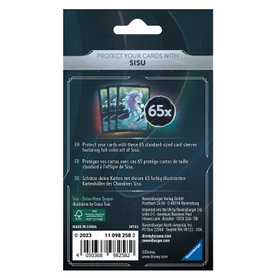 Protetor de Cartas 66mm x 91mm (Padrão) Disney Lorcana - Rise of the Floodborn - Sisu