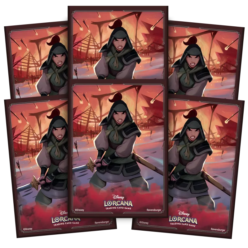 Protetor de Cartas 66mm x 91mm (Padrão) Disney Lorcana - Rise of the Floodborn - Mulan