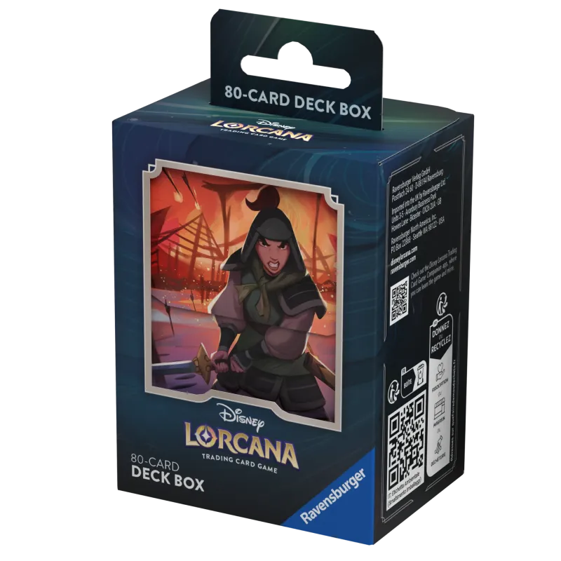 Deck Box Disney Lorcana - Rise of the Floodborn - Mulan - p/ 80 cards