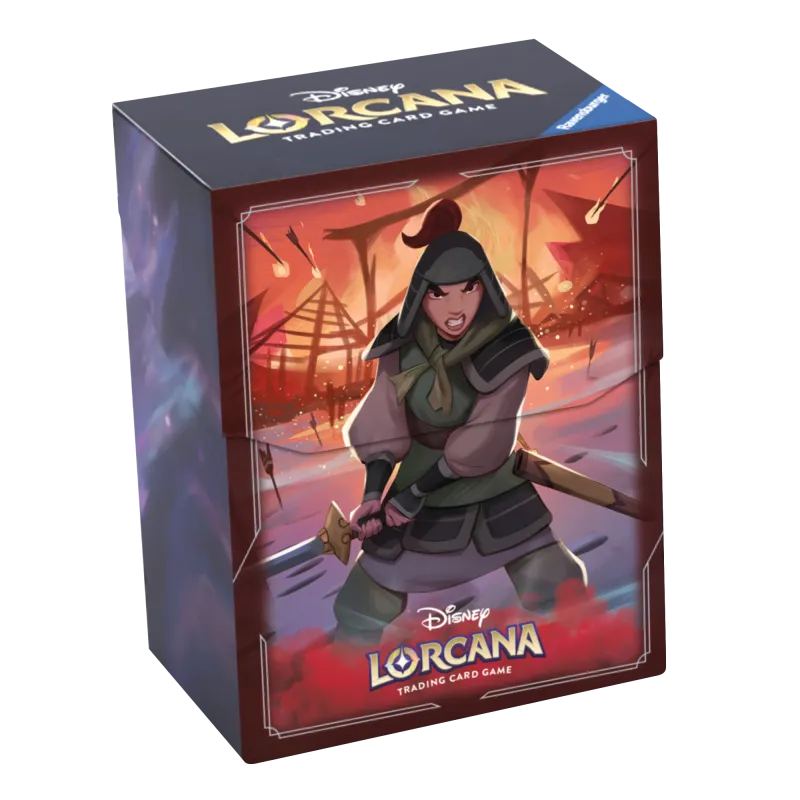 Deck Box Disney Lorcana - Rise of the Floodborn - Mulan - p/ 80 cards