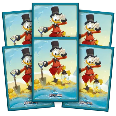 Protetor de Cartas 66mm x 91mm (Padrão) Disney Lorcana - Into the Inklands - Patinhas McPato