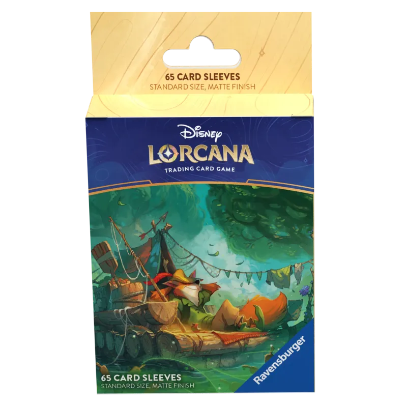 Protetor de Cartas 66mm x 91mm (Padrão) Disney Lorcana - Into the Inklands - Robin Hood