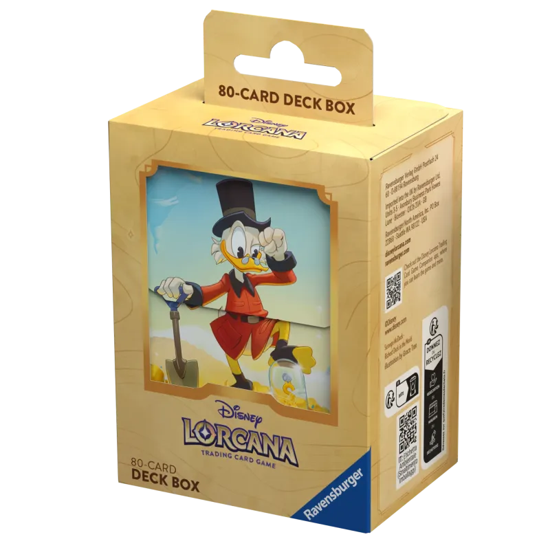Deck Box Disney Lorcana - Into the Inklands - Patinhas McPato - p/ 80 cards Deck Box Disney Lorcana - Into the Inklands - Patinhas McPato - p/ 80 cards