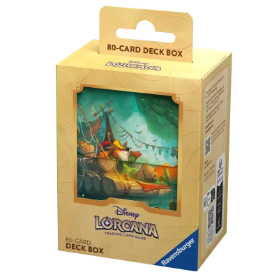 Deck Box Disney Lorcana - Into the Inklands - Robin Hood - p/ 80 cards