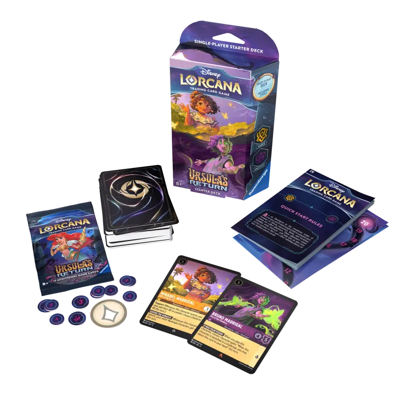 Disney Lorcana - Ursula's Return - Deck - Amber & Amethyst (inglês) Disney Lorcana - Ursula's Return - Deck - Amber & Amethyst (inglês)
