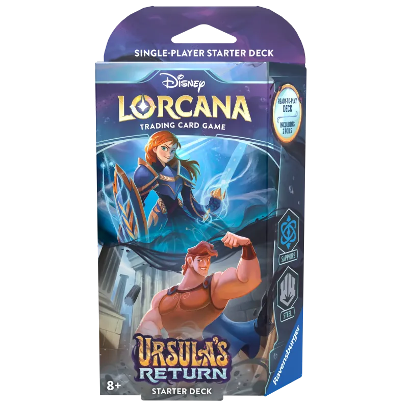 Disney Lorcana - Ursula's Return - Deck - Sapphire & Steel (inglês)