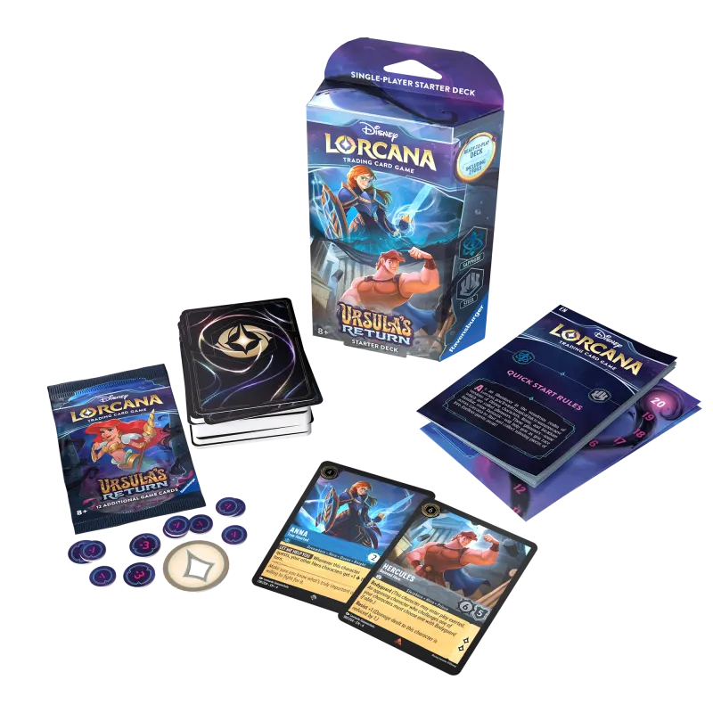 Disney Lorcana - Ursula's Return - Deck - Sapphire & Steel (inglês)