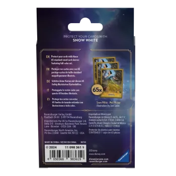 Protetor de Cartas 66mm x 91mm (Padrão) Disney Lorcana - Ursula's Return - Branca de Neve