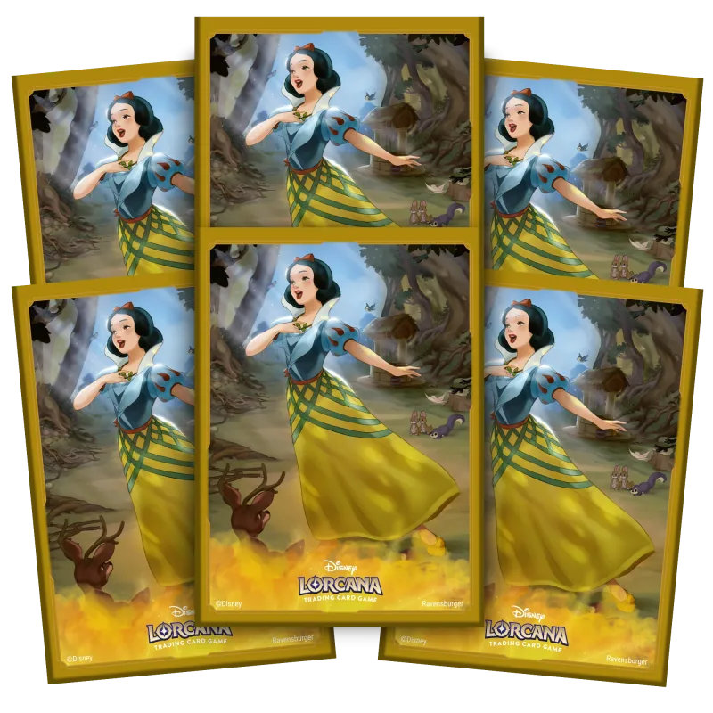 Protetor de Cartas 66mm x 91mm (Padrão) Disney Lorcana - Ursula's Return - Branca de Neve