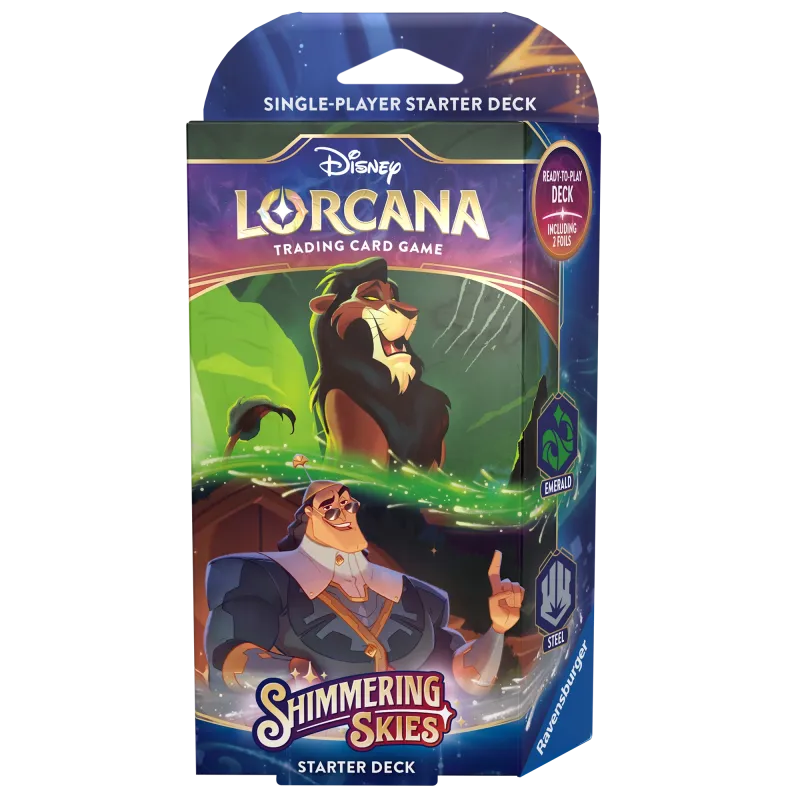 Disney Lorcana - Shimmering Skies - Deck - Emerald & Steel (inglês) Disney Lorcana - Shimmering Skies - Deck - Emerald & Steel (inglês)