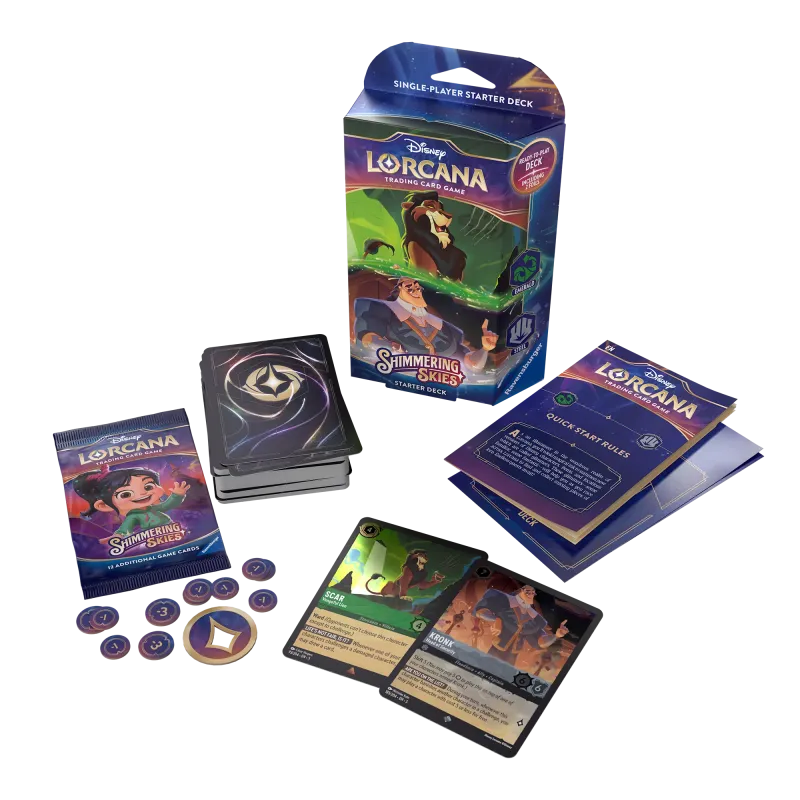 Disney Lorcana - Shimmering Skies - Deck - Emerald & Steel (inglês) Disney Lorcana - Shimmering Skies - Deck - Emerald & Steel (inglês)