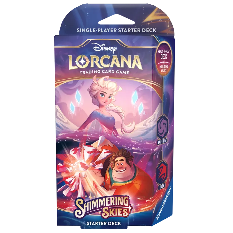 Disney Lorcana - Shimmering Skies - Deck - Amethyst & Ruby (inglês) Disney Lorcana - Shimmering Skies - Deck - Amethyst & Ruby (inglês)
