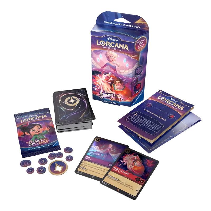 Disney Lorcana - Shimmering Skies - Deck - Amethyst & Ruby (inglês) Disney Lorcana - Shimmering Skies - Deck - Amethyst & Ruby (inglês)