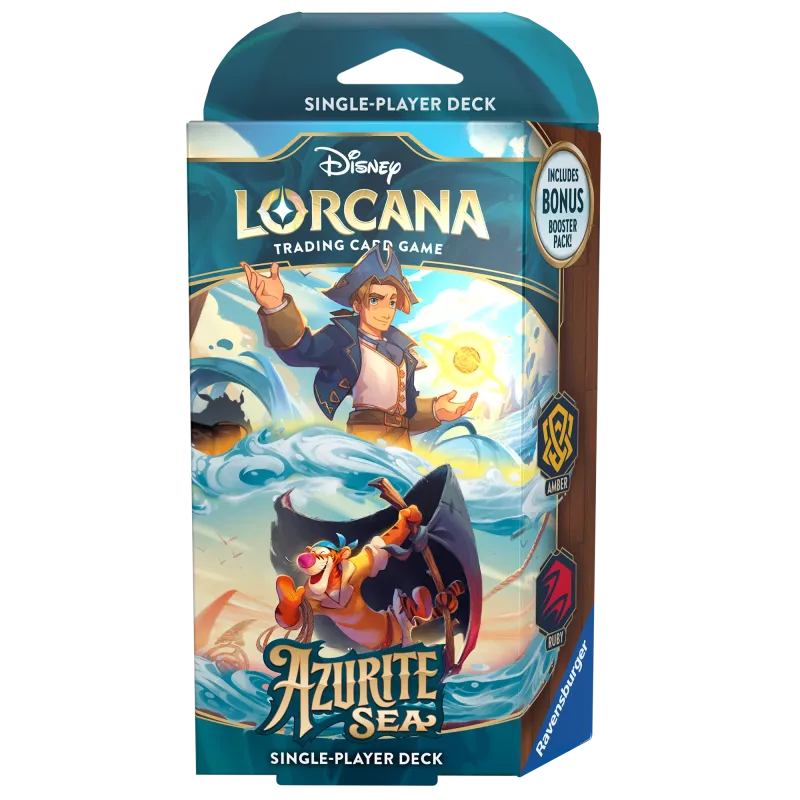 Disney Lorcana - Azurite Sea - Deck - Amber & Ruby (inglês) Disney Lorcana - Azurite Sea - Deck - Amber & Ruby (inglês)
