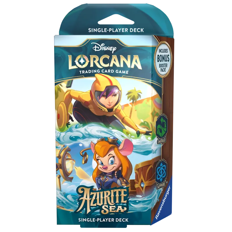 Disney Lorcana - Azurite Sea - Deck - Emerald & Sapphire (inglês) Disney Lorcana - Azurite Sea - Deck - Emerald & Sapphire (inglês)
