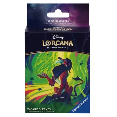Protetor de Cartas 66mm x 91mm (Padrão) Disney Lorcana - Azurite Sea - Scar