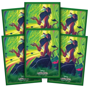 Protetor de Cartas 66mm x 91mm (Padrão) Disney Lorcana - Azurite Sea - Scar
