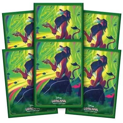 Protetor de Cartas 66mm x 91mm (Padrão) Disney Lorcana - Azurite Sea - Scar