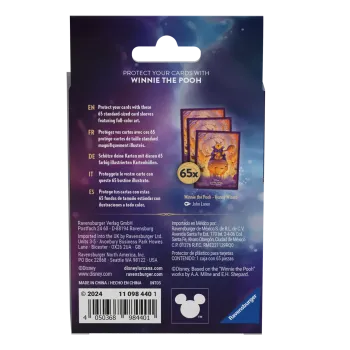 Protetor de Cartas 66mm x 91mm (Padrão) Disney Lorcana - Azurite Sea - Pooh