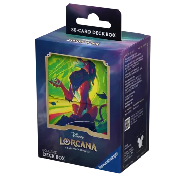 Deck Box Disney Lorcana - Azurite Sea - Scar - p/ 80 cards