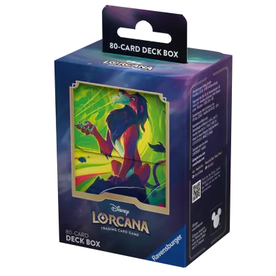 Deck Box Disney Lorcana - Azurite Sea - Scar - p/ 80 cards Deck Box Disney Lorcana - Azurite Sea - Scar - p/ 80 cards