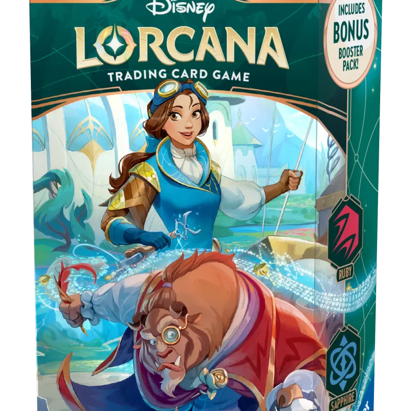 Disney Lorcana - Archazia’s Island - Deck - Emerald & Sapphire (inglês) Disney Lorcana - Archazia’s Island - Deck - Emerald & Sapphire (inglês)