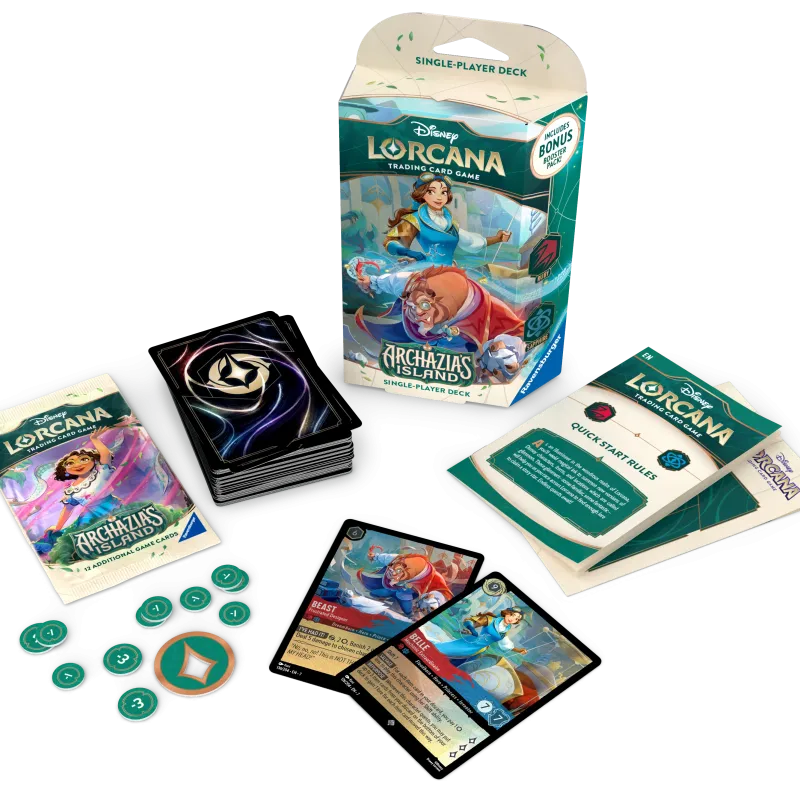 Disney Lorcana - Archazia’s Island - Deck - Emerald & Sapphire (inglês) Disney Lorcana - Archazia’s Island - Deck - Emerald & Sapphire (inglês)