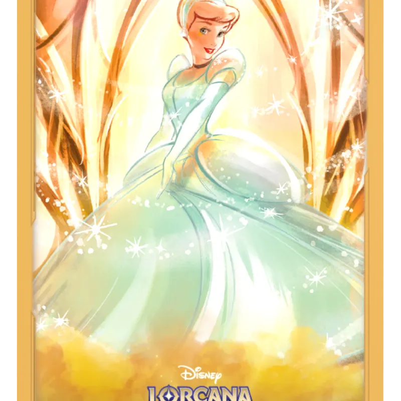 Protetor de Cartas 66mm x 91mm (Padrão) Disney Lorcana - Archazia's Island - Cinderella