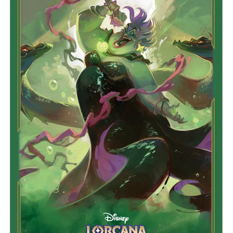 Protetor de Cartas 66mm x 91mm (Padrão) Disney Lorcana - Archazia's Island - Ursula
