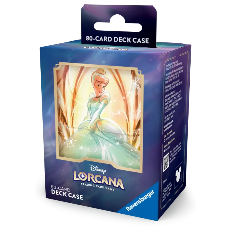 Deck Box Disney Lorcana - Archazia's Island - Cinderella - p/ 80 cards